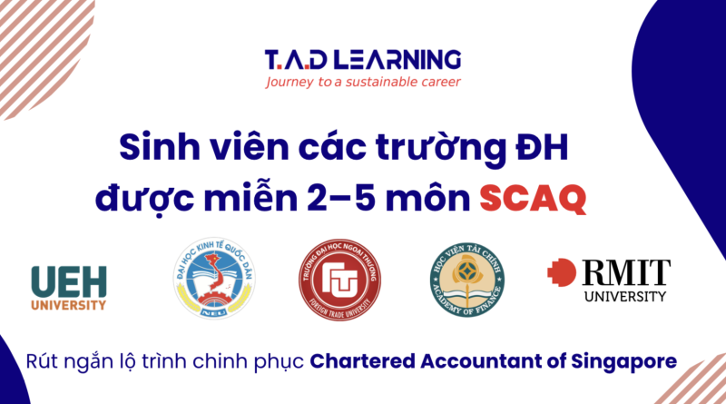 Sinh viên RMIT, UEH, NEU, FTU, AOF – Bạn đang có lợi thế khi học SCAQ! Sinh viên RMIT, UEH, NEU, FTU, AOF – Bạn đang có lợi thế khi học SCAQ!
